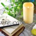 Outdoor Indoor Flameless LED Battery Operated Pillar Candles with Timer 3"(D)x6"(H)   